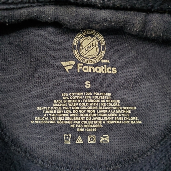 Fanatics Nashville Predators Navy Primary Logo Fleece Pullover Hoodie- SZ Small - Picture 6 of 6